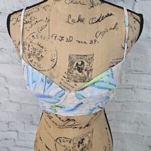 Mara Hoffman wire bikini top Sz XS tied back swimsuit A8C New with tags